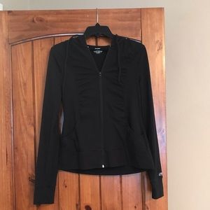 Marika black jacket with hood